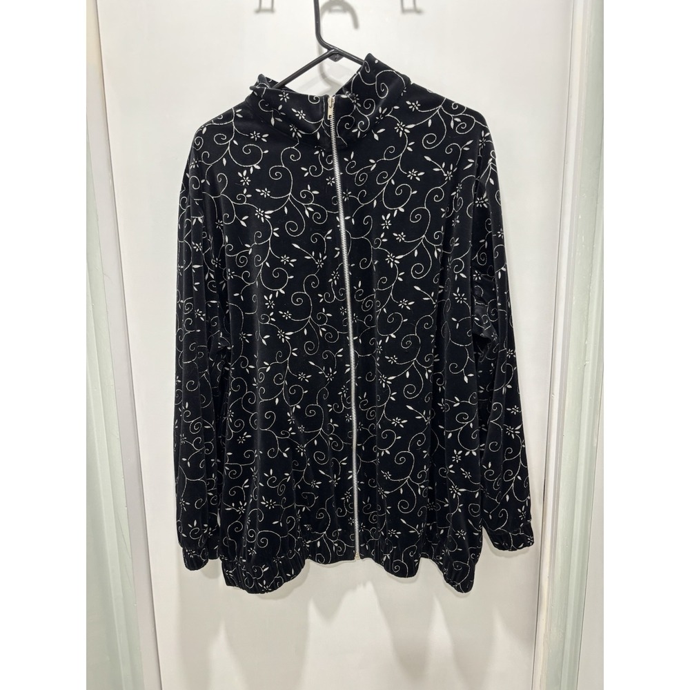 Signatures By Delta Burke Blingy Black Women's Plus Size XXL Jacket